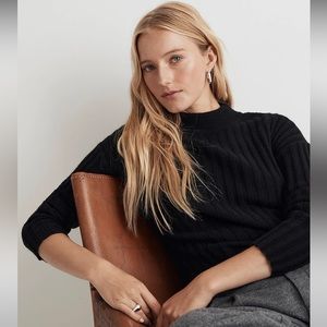 Madewell Mockneck Crop Sweater
